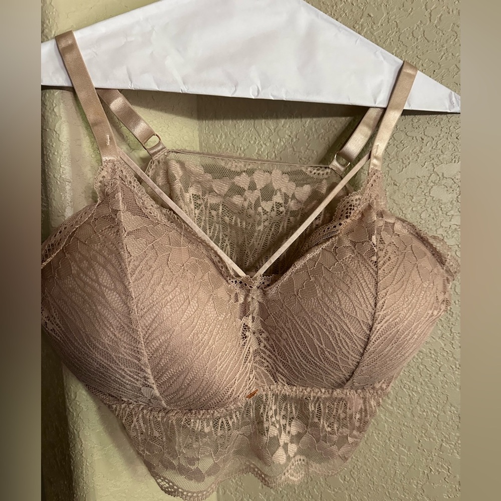 Jady K Lace Bralette in Beige